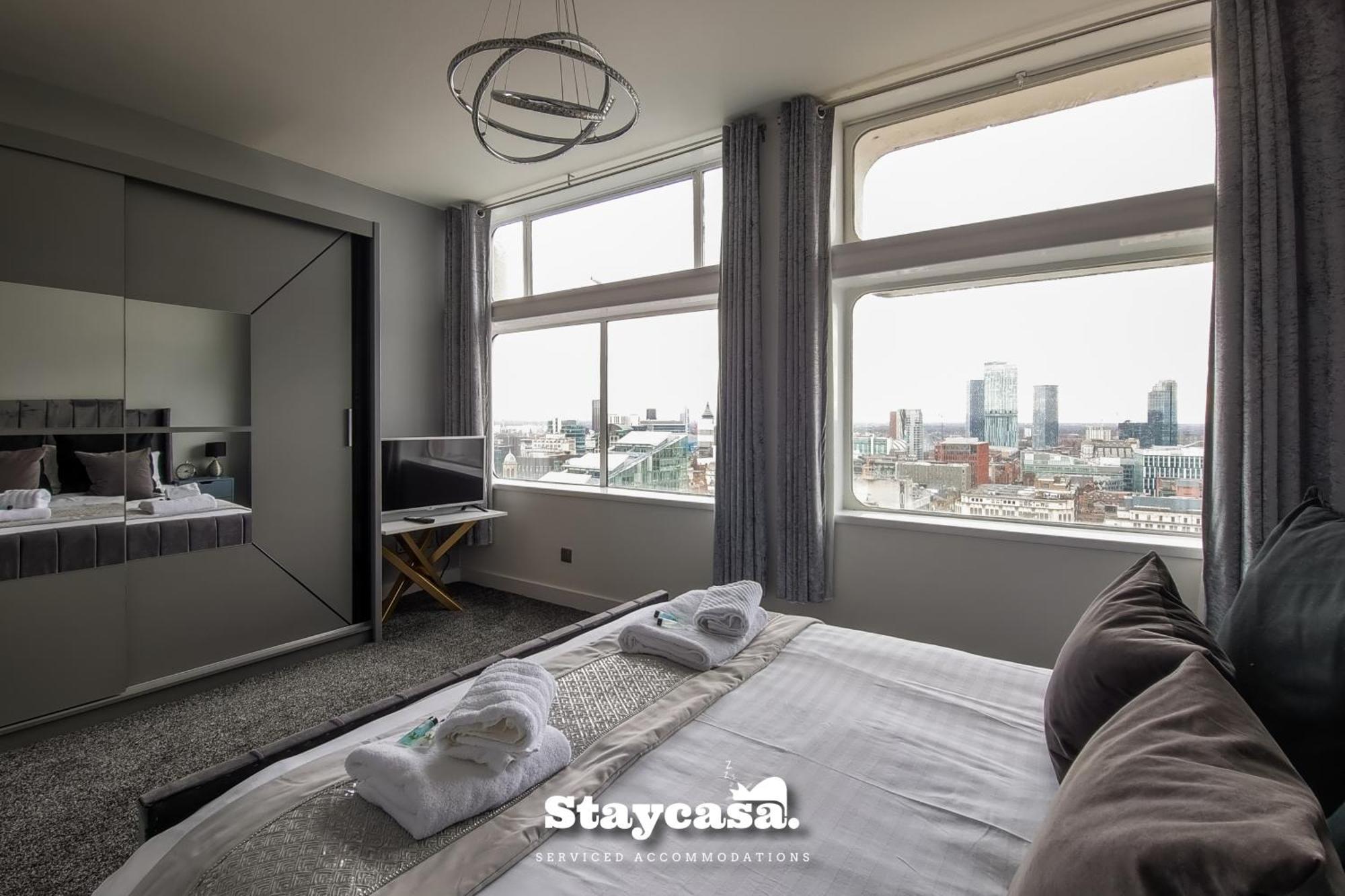 Luxury Penthouse Manchester Skyline 23Rd Floor Exterior photo
